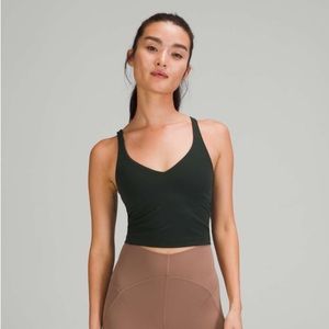 EUC Lululemon Athletica Rainforest Green Align Tank size 4